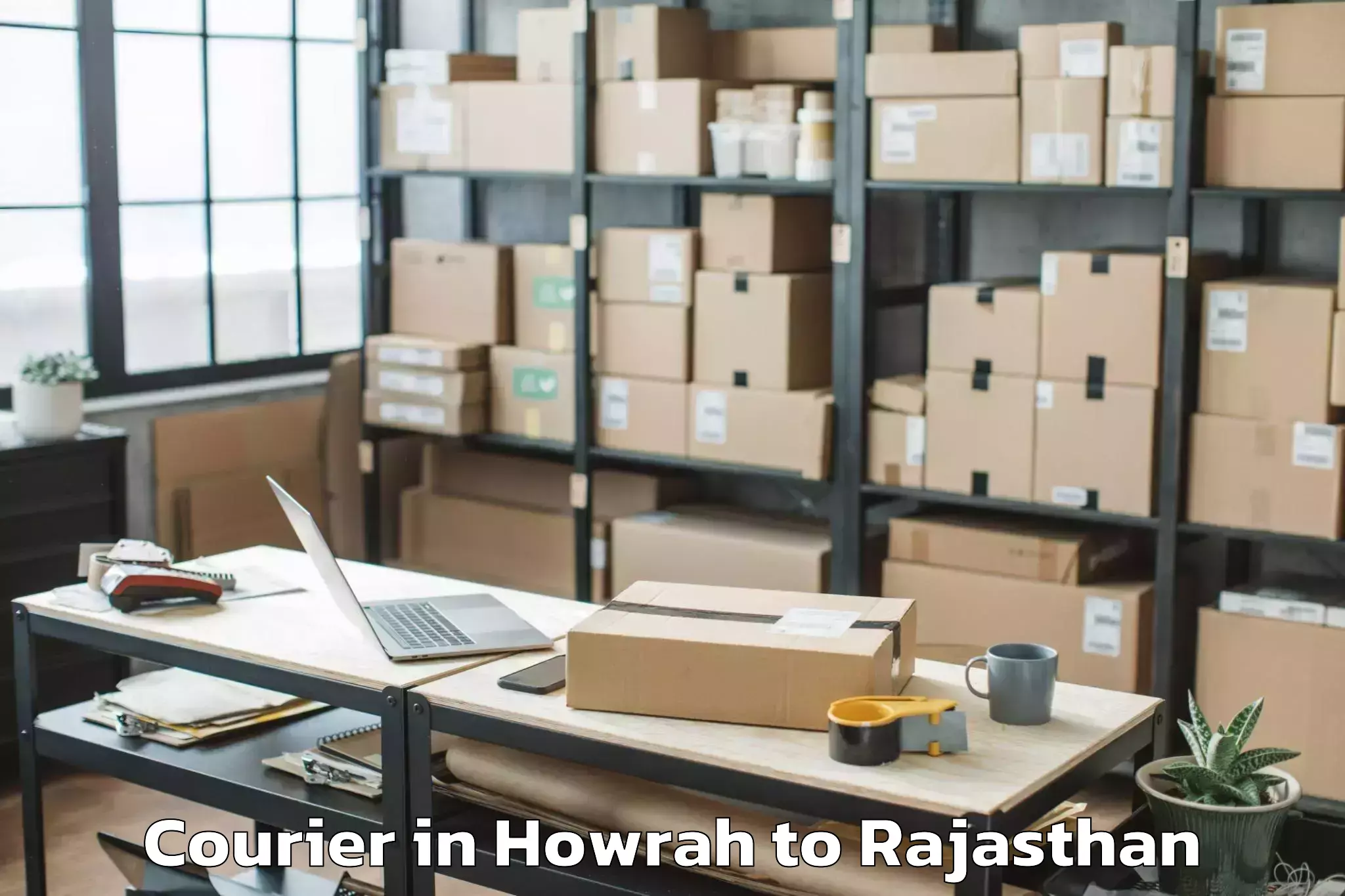 Book Your Howrah to Gangapur Bhilwara Courier Today